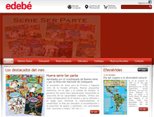 Tablet Screenshot of edebe.com.ar
